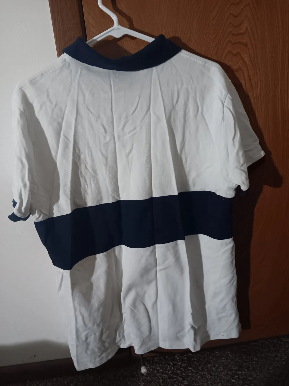 Polo by Ralph Lauren White & Navy Striped Men’s Polo